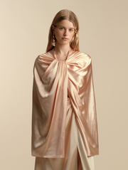 Satin Twist Capelet