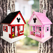 Home Bazaar Mickey and Minnie Cottage Bird House Kit