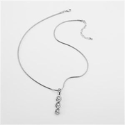 Engraved Memorial Jeweled Infinity Urn Necklace