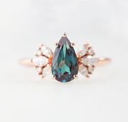 Jennifer Pear Alexandrite Ring