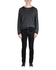 Men's Skinny Jeans in Jet Black