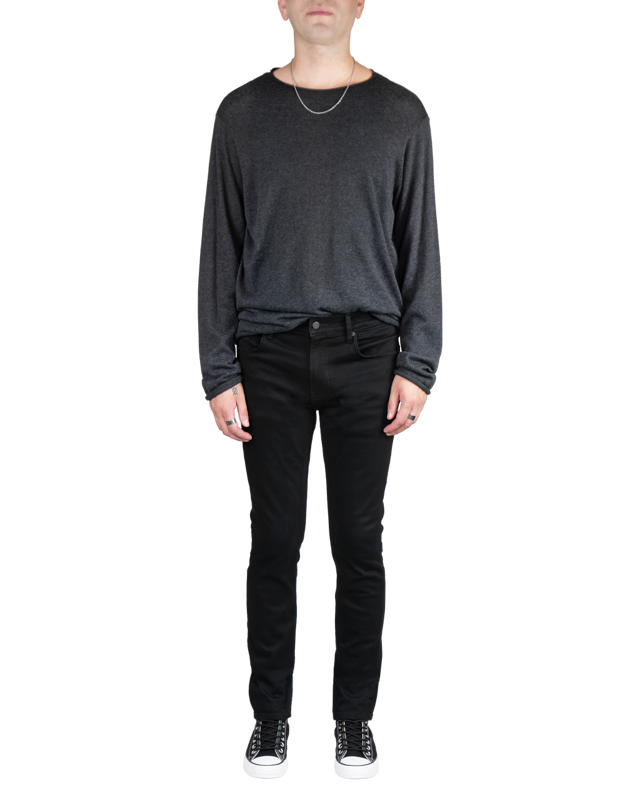 Men's Skinny Jeans in Jet Black