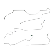 2005-10 Saturn Ion 103.2" WB Front Disc/Rear Drum w/o ABS Front Brake Line Kit 4pc, OE Steel