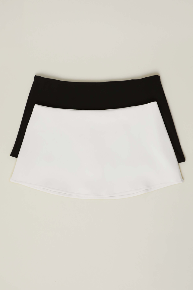 Micro Mini Stretch Skirt, 2-pack