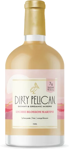 Dirty Pelican Organic Cocktail Mixers Lychee Martini