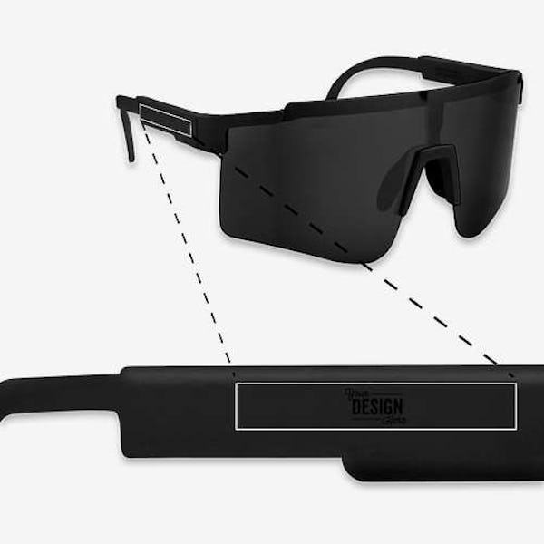 Allen Faux Wood Finish Sunglasses