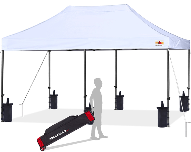 ABCCANOPY S1 Commercial Durable Easy Pop Up Canopy Tent - 8x8, 8x12, 8x16