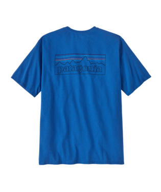 Patagonia Mens P-6 Logo Responsibili-Tee in P-6 Outline: Vessel Blue