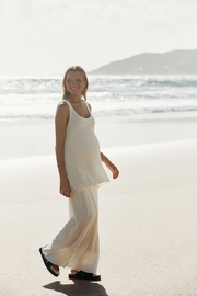 Arabella Maxi Skirt (Bone)