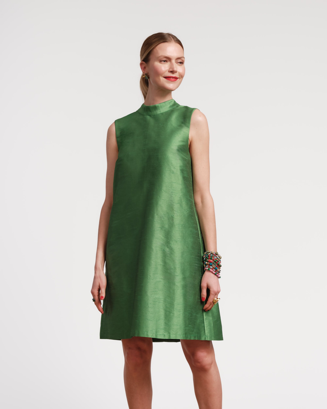 Sleeveless Diplomat Mini Dress - Green