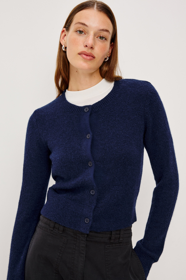 MATILDA CARDIGAN - HEATHER OAT