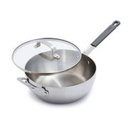 Bobby Flay 3.5qt Stainless Steel Covered Chef's Pan