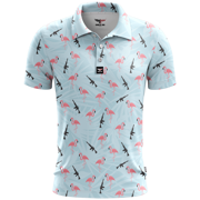 Armed Flamingos Golf Polo Shirt