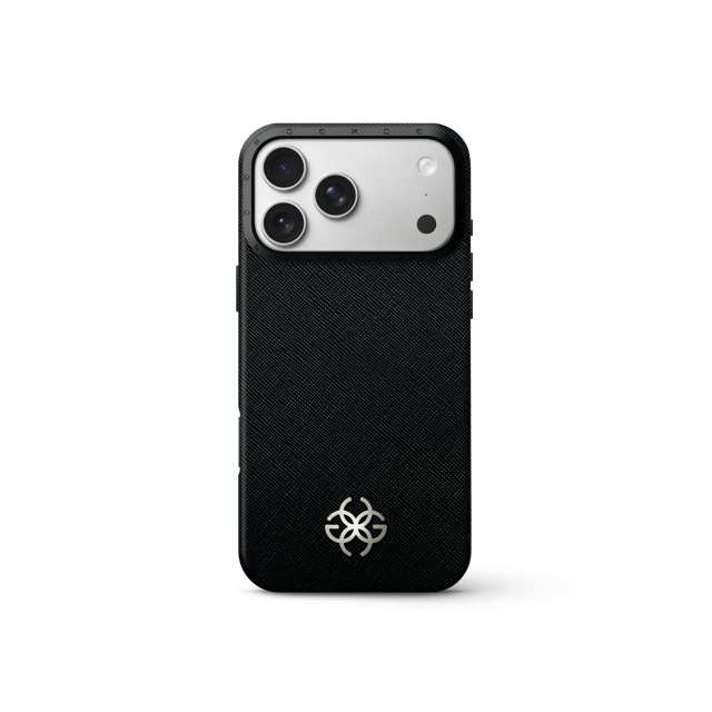 iPhone Case 17 - Saffiano Leather Logo