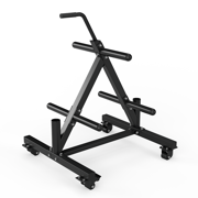 Portable Weight Plate and Barbell Storage Tree