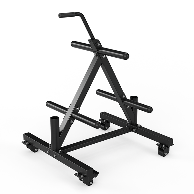 Portable Weight Plate and Barbell Storage Tree