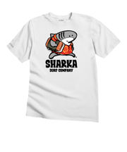 Musubi Sharka™ - White Short Sleeve Crewneck T-Shirt