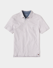 Vintage Slub Pocket Polo in Blue Stripe