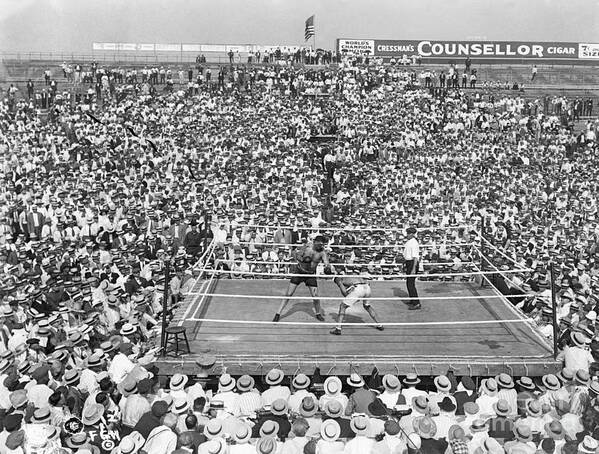 Jack Dempsey-jess Willard Fight, Aerial Poster
