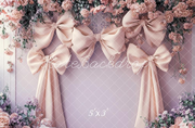 Kate Floral Bow Drapes Pastel Backdrop Designed by Lidia Redekopp