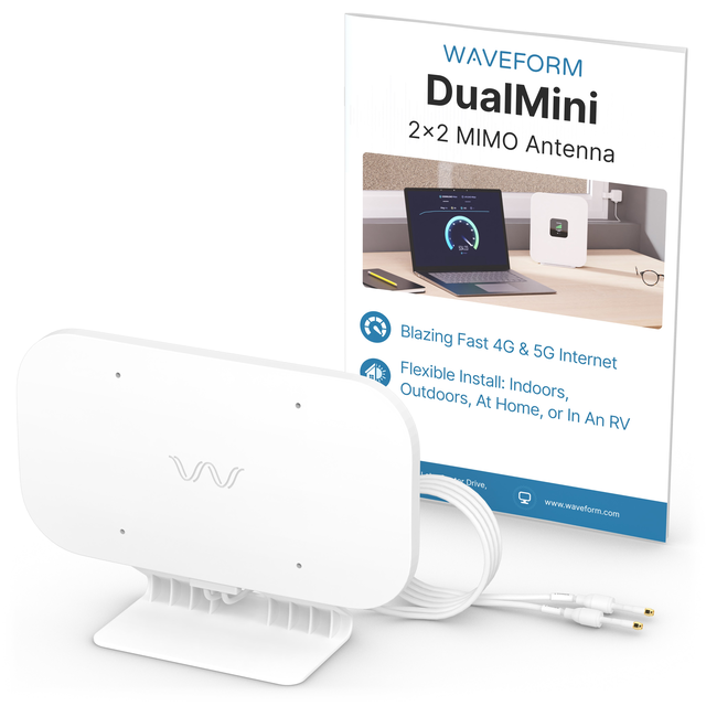 Waveform DualMini: Low-Profile 2x2 MIMO Window Antenna