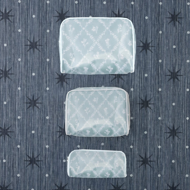 Patterned Toiletry Bag Trio (3 pieces)