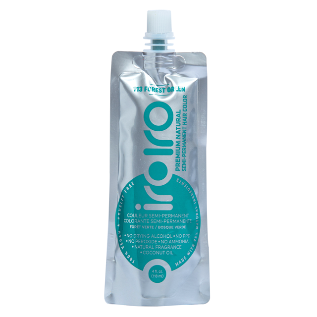 Iroiro 113 Forest Green Natural Vegan Cruelty-Free Semi-Permanent Hair Color