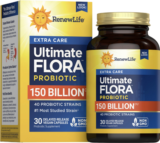 Ultimate Flora Extra Care 150 Billion CFU Probiotic, 30 Delayed Release Vegan Caps
