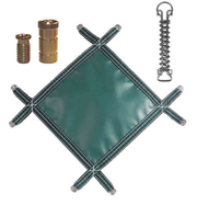 PermaGuard Solid Vinyl Rectangular Safety Pool Cover 20 x 36 Feet With No Drain