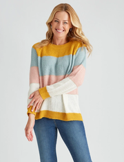 Rivers Colour Block Stripe Jumper