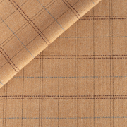 Lundie Plaid Fabric, Camel