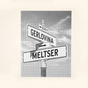 Intersection of Love Personalized Jigsaw Puzzle