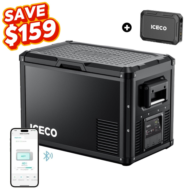 47.5QT VL45ProS Portable Single Zone Fridge With Magnetic Power Bank | ICECO