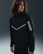 Nike Tech Men's Full-Zip Fleece Windrunner Jacket with Reflective Accents