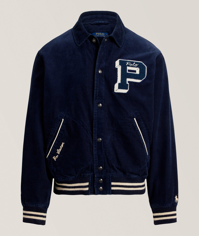 Corduroy Letterman Jacket