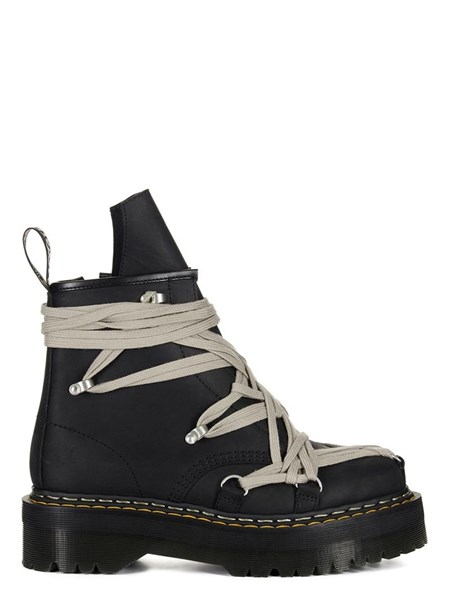 DR. MARTENS X RICK OWENS FW25 1460 QUAD SOLE MEGALACE® BOOT IN OILY NUBUCK LEATHER