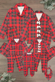 Red & Green Plaid Family Pajama Set - AND PET BANDANA!