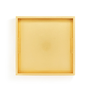 Gold Foil Wood Square Tray - 14in