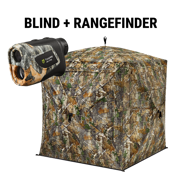 VisX/VisMax 270 Degree 3 Full Panels See Through Hunting Blind and Rangefinder Bundle