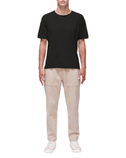 Men's Sueded Modern Crew Tee in Black