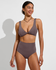 Twisted Plunge Top D - Stormy