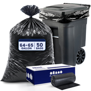 64-65 Gallon Toter Compatible Trash Bags - 2.0 Mil - 50/Case