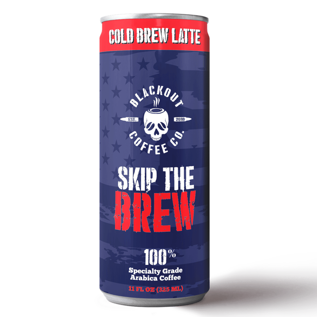 Blackout Coffee RTD Cold Brew Latte 12 Pack