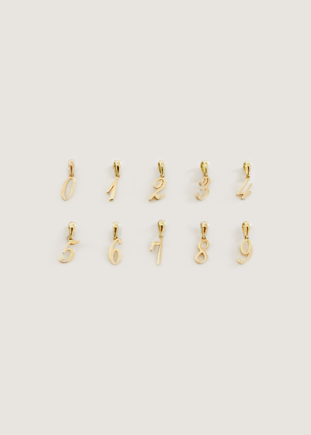 Lucky Number Charm Pendant