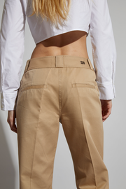 Nessa Mid-rise Straight Leg Pant, Khaki