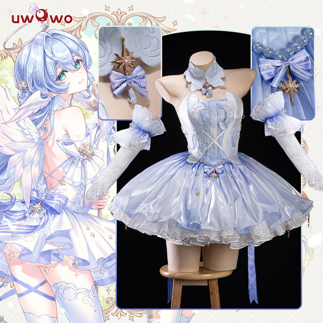 INSTOCK-Uwowo Game Honkai Star Rail Fanart Robin Fairy Princess Cosplay Costume