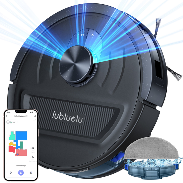 lubluelu L20 - 5500Pa Robotic Vacuum Cleaner with Precision LiDAR Navigation
