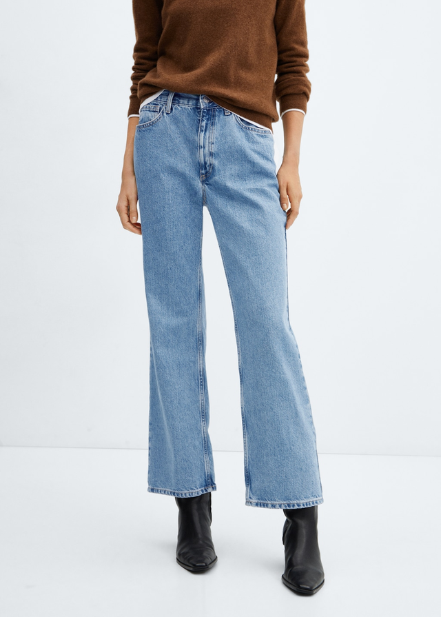 Mid-rise straight jeans - Woman | MANGO OUTLET USA