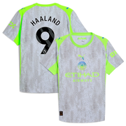 Manchester City PUMA Authentic Third Shirt 2025-26 with Haaland 9 printing