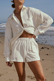Lena Shorts in Ivory